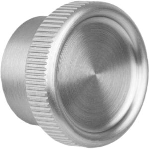 Viefe Möbelknopf BOTO aus Aluminium, Ø 45 mm – Edelstahl-Optik