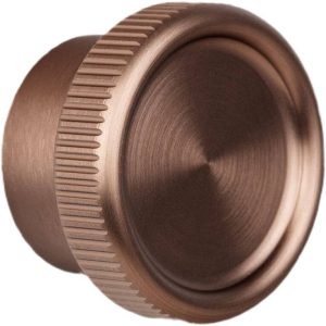 Viefe Möbelknopf BOTO aus Aluminium, Ø 45 mm – Bronze gebürstet