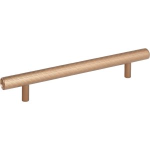 Viefe Möbelgriff BOTO aus Aluminium, BA 160 mm – Messing dunkel gebürstet