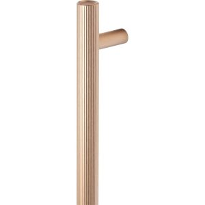Viefe Stoßgriff BOTO BIG aus Aluminium, Messing dunkel gebürstet – 320 mm – Einseitig (1 Stück)