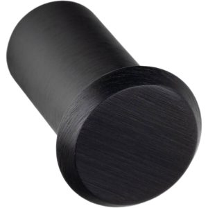 Viefe Möbelknopf FASE aus Aluminium, Ø 23 mm – Schwarz gebürstet