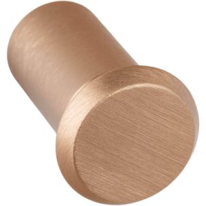 Viefe Möbelknopf FASE aus Aluminium, Ø 23 mm – Messing dunkel gebürstet