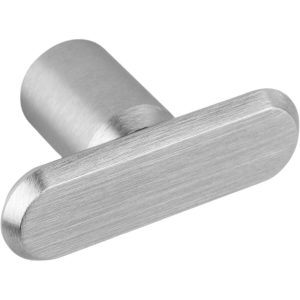 Viefe Möbelknopf FASE-T aus Aluminium, Edelstahl-Optik