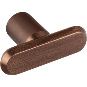 Viefe Möbelknopf FASE-T aus Aluminium, Bronze gebürstet