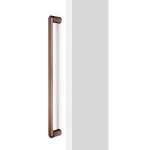 Viefe Stoßgriff FASE BIG aus Aluminium, Bronze gebürstet – 480 mm – Einseitig (1 Stück)