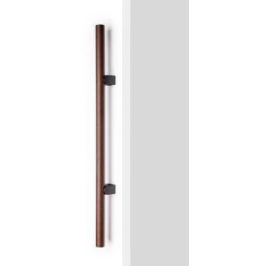 Viefe Möbelgriff KUMO WOOD BIG ONE aus Holz & Aluminium, BA 1056 mm – Nussbaum + Titan schwarz