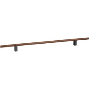 Viefe Möbelgriff KUMO WOOD aus Holz & Aluminium, BA 320 mm – Nussbaum + Titan schwarz