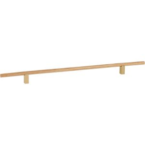 Viefe Möbelgriff KUMO WOOD aus Holz & Aluminium, BA 320 mm – Eichenholz + Gold gebürstet