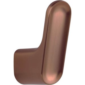 Viefe Garderobenhaken LUV ZAMAK aus Metall, 51,2 x 17,5 mm, Bronze gebürstet