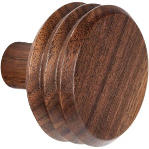 Viefe Garderobenhaken PULSE aus Holz, Ø 65 x 57 mm Nussbaum