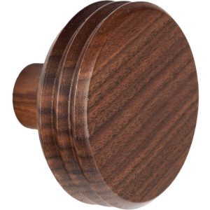Viefe Garderobenhaken PULSE aus Holz, Ø 90 x 62 mm Nussbaum