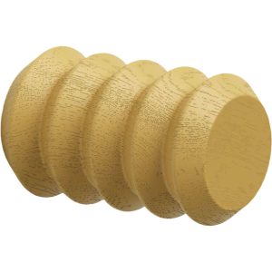 Viefe Garderobenhaken PULSE COLOR aus Holz, Ø 28 x 45 mm Eichenholz Senfgelb