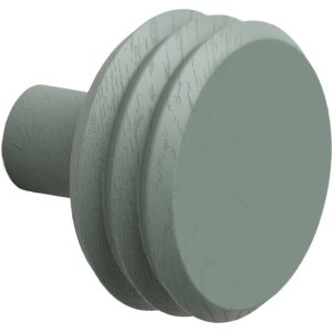 Viefe Garderobenhaken PULSE COLOR aus Holz, Ø 65 x 57 mm Eichenholz Matchagrün