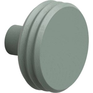 Viefe Garderobenhaken PULSE COLOR aus Holz, Ø 90 x 62 mm Eichenholz Matchagrün