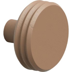 Viefe Garderobenhaken PULSE COLOR aus Holz, Ø 90 x 62 mm Eichenholz Keramikbraun