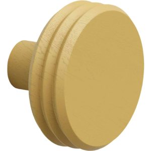 Viefe Garderobenhaken PULSE COLOR aus Holz, Ø 90 x 62 mm Eichenholz Senfgelb