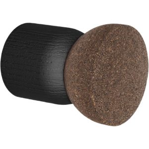 Viefe Garderobenhaken PIECE aus Holz & Kork, Ø 38 x 72 mm Eiche schwarz lackiert