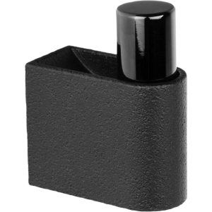 Viefe Garderobenhaken CASEY aus Metall, 23 x 61 mm Titan schwarz poliert