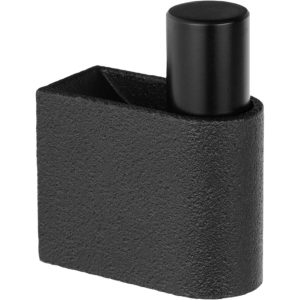 Viefe Garderobenhaken CASEY aus Metall, 23 x 61 mm Schwarz matt