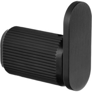 Viefe Garderobenhaken BROOKLYN BIG aus Metall, 30 x 70 mm Schwarz matt