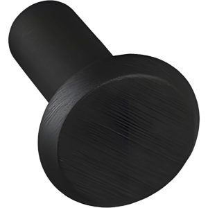 Viefe Garderobenhaken FASE aus Aluminium, Ø 33 mm – Schwarz gebürstet