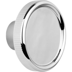 Viefe Garderobenhaken BOTO aus Aluminium, Ø 80 mm – Nickel poliert