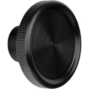 Viefe Garderobenhaken BOTO aus Aluminium, Ø 80 mm – Schwarz gebürstet