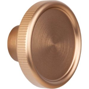 Viefe Garderobenhaken BOTO aus Aluminium, Ø 80 mm – Messing dunkel gebürstet