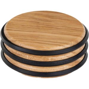 Viefe Bodentürpuffer PULSE aus Holz, Ø 66 x 27 mm Eichenholz