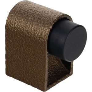 Viefe Bodentürpuffer CASEY aus Metall, 47 x 30 mm Braun Metallic Struktur