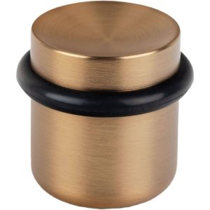 Viefe Bodentürpuffer LUV aus Metall, Ø 36 x 35 mm Messing dunkel gebürstet