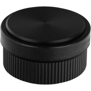 Viefe Bodentürpuffer BROOKLYN aus Aluminium, Ø 62 x 33 mm Schwarz matt