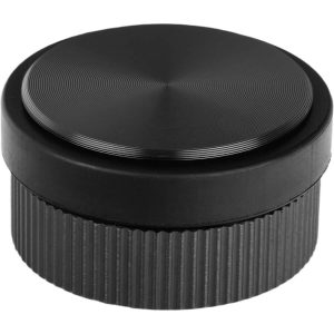 Viefe Bodentürpuffer BROOKLYN aus Aluminium, Ø 62 x 33 mm Titan schwarz