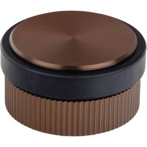 Viefe Bodentürpuffer BROOKLYN aus Aluminium, Ø 62 x 33 mm Bronze gebürstet