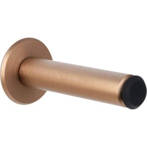 Viefe Wandtürpuffer FASE WALL aus Aluminium, 101 mm, Messing dunkel gebürstet