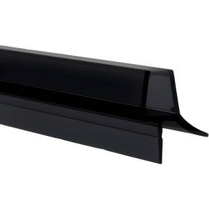 Rehau Duschtürdichtung aus Kunststoff schwarz mit Lippe für Glasdicke 6 – 8 mm, 2000 mm