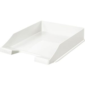 Ablagekorb HAN Klassik, für Format A4/C4, mit Beschriftungsfeld, stapelbar, B 255 x T 348 x H 65 mm, Kunststoff, weiß 10 Stück