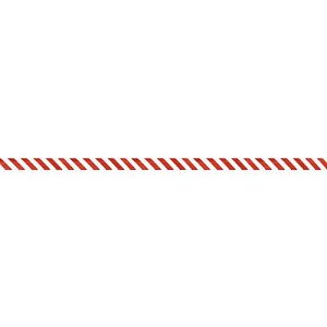 Absperrband, Polyethylen-Folie, 100 m x 80 mm, rot/weiß schraffiert, 1 Rolle