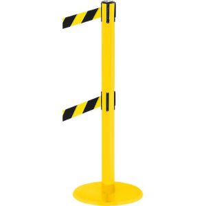 Absperrpfosten RS-Guidesystems GLA 95, gelb/schwarz/gelb