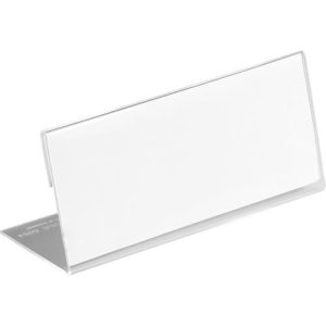 Acryl-Tischnamensschild, L-Form, 61×150 mm,10 St.