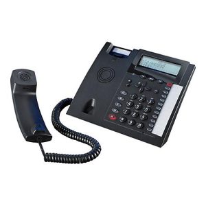 AGFEO T 18 – Telefon mit Schnur mit Rufnummernanzeige – Schwarz