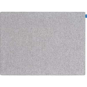 Akustik-Pinboard Board Up, Absorptionsklasse C, Stärke 24 mm, Textil & Recycling-PET, grau, B 500 x H 750 mm