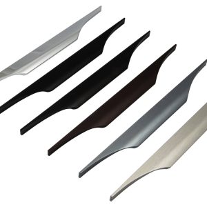 Gedotec Möbelgriff Griffleiste Küche Schubladengriff BA 160 mm Aluminium Schrankgriff, Edelstahl gebürstet