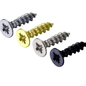 Gedotec Schrauben-Set 2,5 x 16 mm mit Senkkopf & Vollgewinde, Stahl schwarz – 40 Stück
