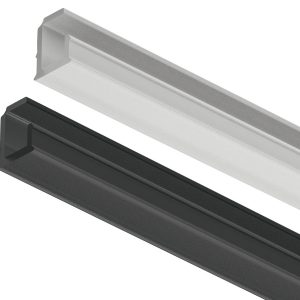 Häfele LOOX5 LED-Einbauprofil 1102 aus Kunststoff Innenbreite 5 mm, Profil Weiß – 3000 mm