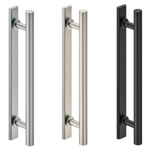 Häfele Stangengriff rund einseitig aus Aluminium, Silber matt