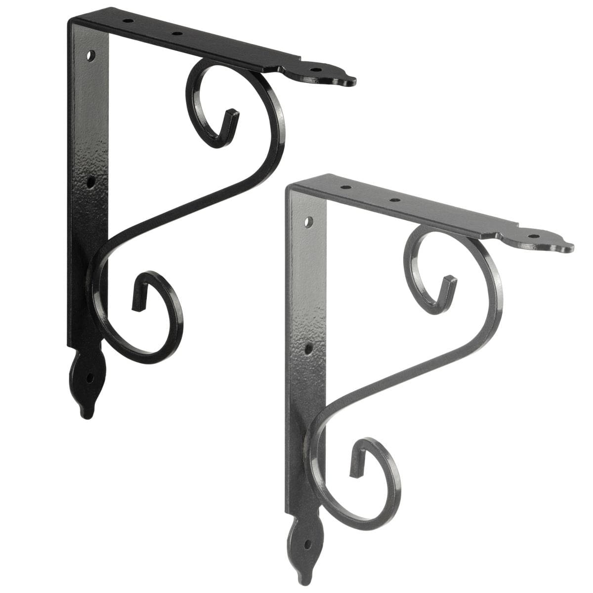 Domax Ornamentkonsole SMITHY aus Stahl, 140 x 110 mm - Silber antik