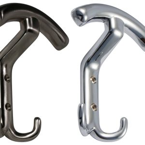 Gedotec Garderobenhaken CARINA aus Metall 140 x 110 mm, Edelstahl-Optik