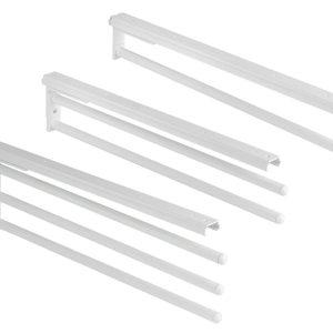 Häfele Handtuchhalter H6008 aus Aluminium Weiss 90° schwenkbar, 1-armig