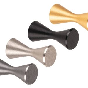 Viefe Garderobenhaken DIABOLO aus Aluminium, Messing dunkel gebürstet
